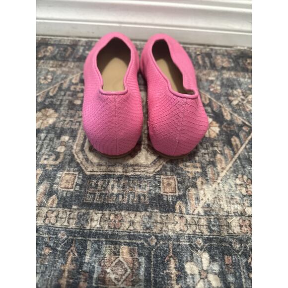 Eileen Fisher Shoes Women 8 Ballet Loafer Hidden Wedge Pink Snakeskin Carver New - Picture 4 of 6